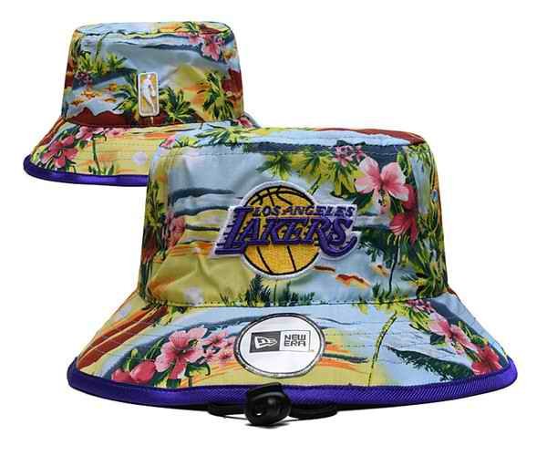 Los Angeles Lakers Stitched Bucket Hats 077