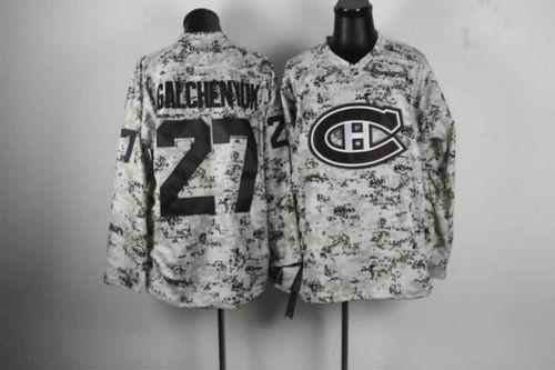 Canadiens #27 Alex Galchenyuk Camo Stitched NHL Jersey