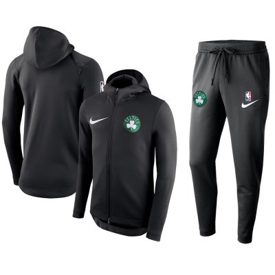 Men's Boston Celtics Black Warmup Hoodiesuit