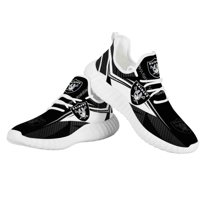 Men's Las Vegas Raiders Mesh Knit Sneakers/Shoes 016