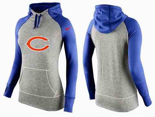 Women's Nike Chicago Bears Performance Hoodie Grey & Blue