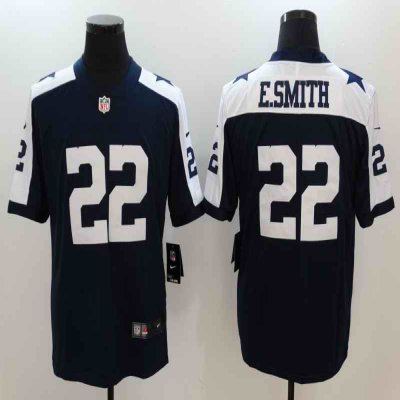 Men's Dallas Cowboys #22 Emmitt Smith Navy Vapor Untouchable Player Limited Jersey