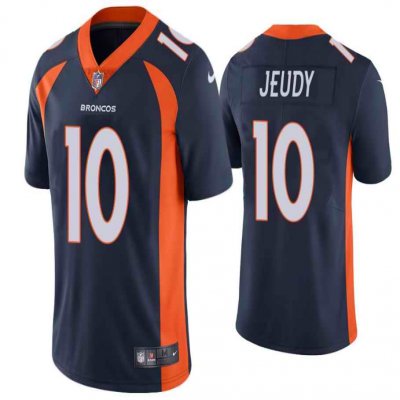 Men's Denver Broncos #10 Jerry Jeudy Navy 2019 Vapor Untouchable Stitched Jersey