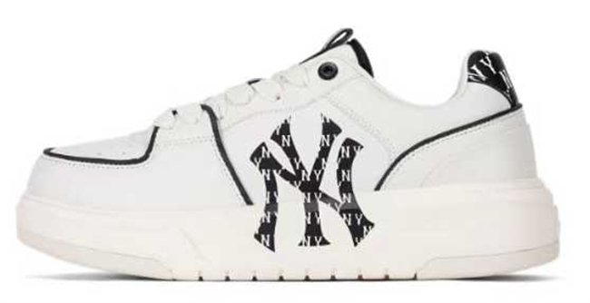 Women New York Yankees Chunky Liner Baseball Shoes/Sneakers White 007