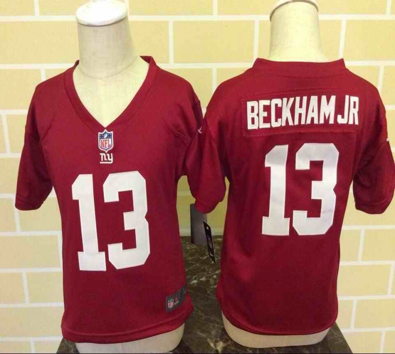 Toddler Nike New York Giants #13 Odell Beckham Jr Red Stitched NFL Jersey