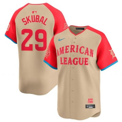 Youth American League #29 Tarik Skubal Cream 2024 All-Star Limited Stitched Jersey