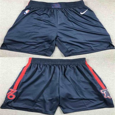 Men's Philadelphia 76ers Navy Shorts (Run Small)