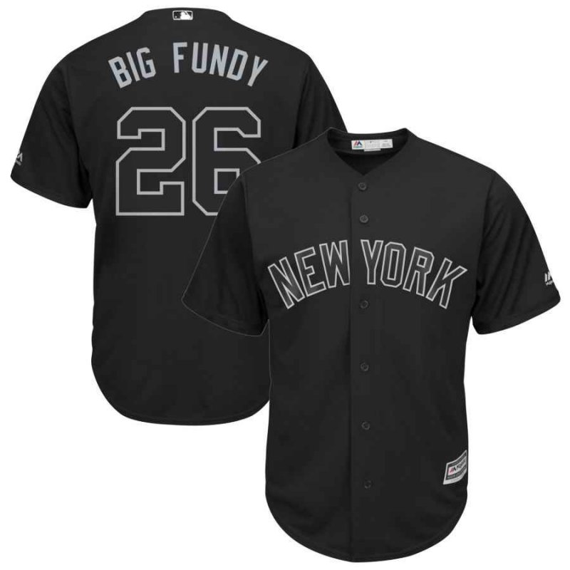 Men's New York Yankees #26 DJ LeMahieu Big Fundy Majestic Black 2019 Players' Weekend Replica Player Stitched MLB Jersey