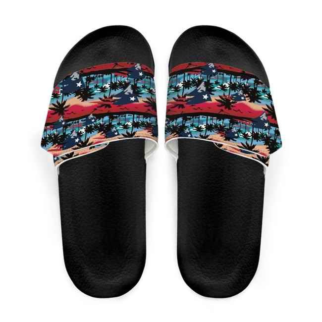 Women's New England Patriots Beach Adjustable Slides Non-Slip Slippers/Sandals/Shoes 001