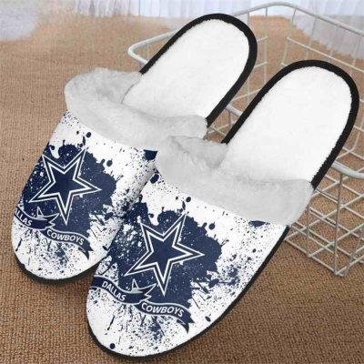 Men's Dallas Cowboys Team Logo Staycation Slippers/Shoes(Pls check description for details) 001