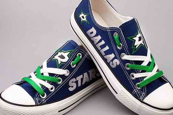 Men's Dallas Stars CVans Low Top Sneakers 001