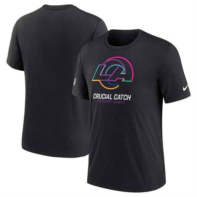 Men's Los Angeles Rams Black 2024 Crucial Catch T-Shirt