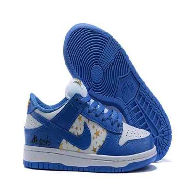 Women's Dunk Low SB Royal/White Shoes 0118