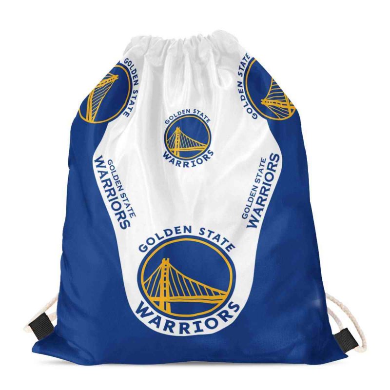 Golden State Warriors Drawstring Backpack sack / Gym bag 18 x 14 001