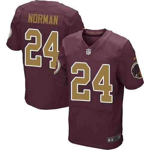 Nike Redskins #24 Josh Norman Burgundy Red Alternate Men's Stitched NFL 80TH Throwback Elite Jersey