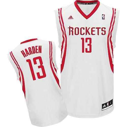 Revolution 30 Rockets #13 James Harden White Home Stitched NBA Jersey