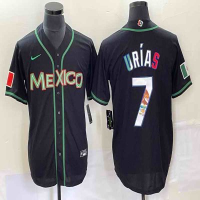 Men's Mexico Baseball #7 Julio Ur