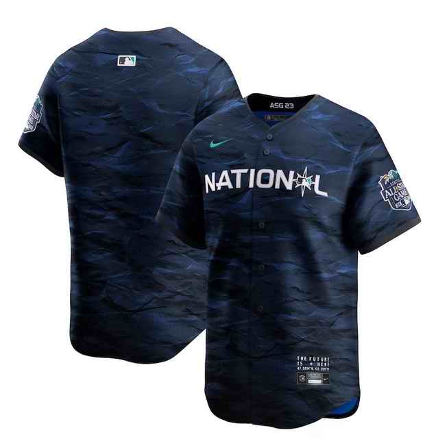 Youth Blank 2023 All-star Royal Stitched Baseball Jersey