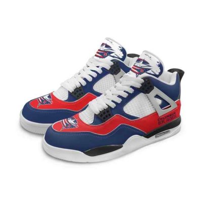 Women's Columbus Blue Jackets Running weapon Air Jordan 4 Shoes 003