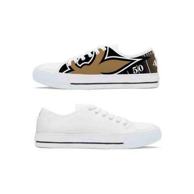 Women's New Orleans Saints Low Top Canvas Sneakers 003