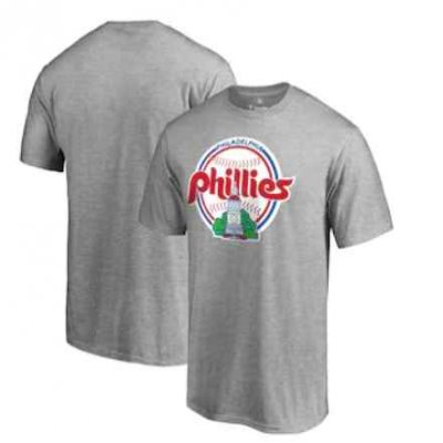 Men's Philadelphia Phillies Grey Cooperstown Collection Forbes T-Shirt