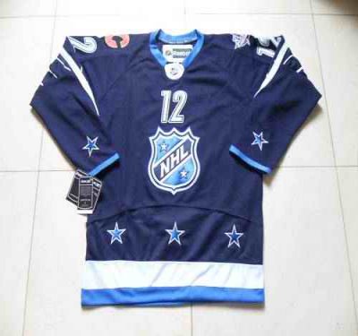 Flames #12 Jarome Iginla 2012 All Star Navy Blue Stitched NHL Jersey