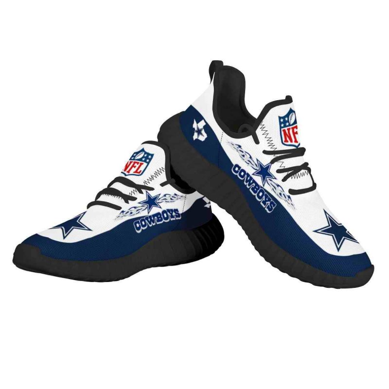 Women's NFL Dallas Cowboys Mesh Knit Sneakers/Shoes 004