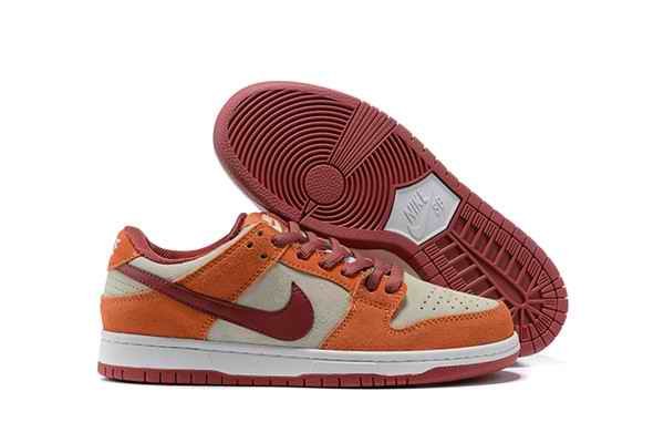 Women's Dunk Low SB Orange/Cream Shoes 0113