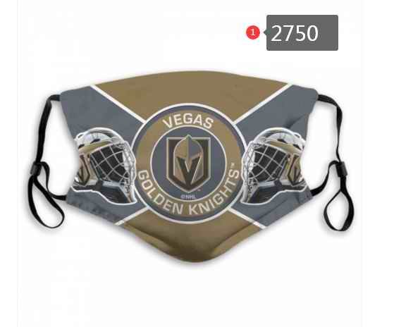 Vegas Golden Knights Face Mask 2750 Filter Pm2.5 (Pls check description for details)