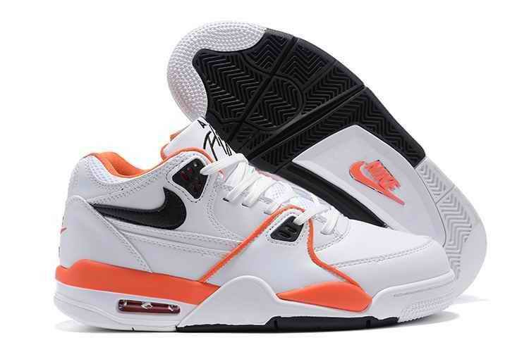 Men's Air Flight White/Black/Orange Running shoes CZ6097-100 003