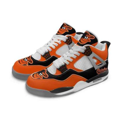 Women's Baltimore Orioles Running weapon Air Jordan 4 Shoes 002