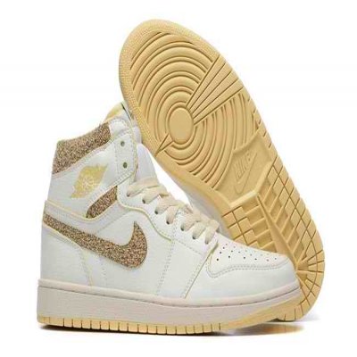 Women's Running Weapon Air Jordan 1 White Shoes 0303