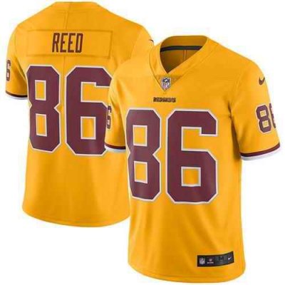 Nike Redskins #86 Jordan Reed Gold Youth Stitched NFL Limited Rush Jersey