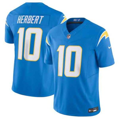 Men's Los Angeles Chargers #10 Justin Herbert Blue 2023 F.U.S.E. Vapor Untouchable Limited Stitched Jersey