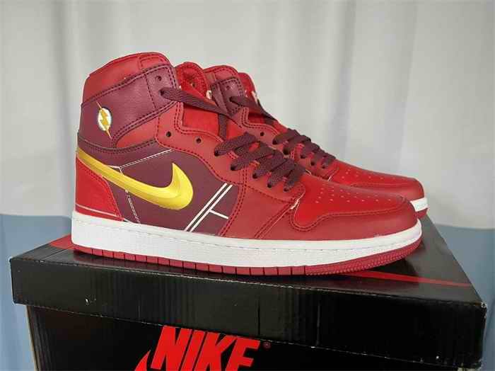 Men's Running Weapon Air Jordan 1 Red Shoes 0581