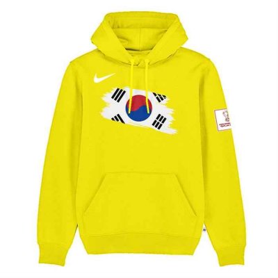 Men's Korea FIFA World Cup Soccer Hoodie Yellow