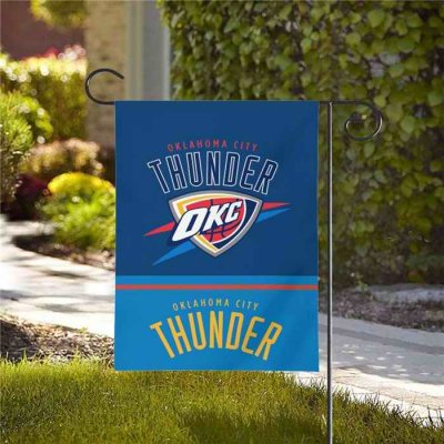 Oklahoma City Thunder Double-Sided Garden Flag 001 (Pls check description for details)