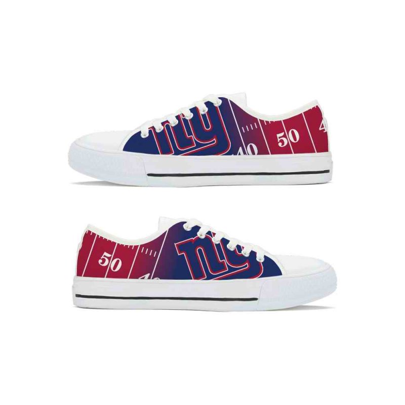 Men's New York Giants Low Top Canvas Sneakers 001