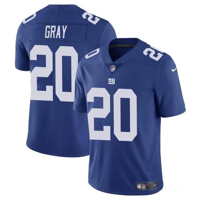 Youth New York Giants #20 Eric Gray Blue Vapor Stitched Jersey