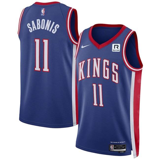 Men's Sacramento Kings #11 Domantas Sabonis Purple 2024/25 City Edition Stitched Basketball Jersey