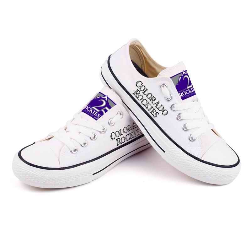 Women's Colorado Rockies Repeat Print Low Top Sneakers 002