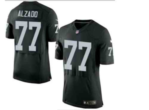 Men's Oakland Raiders #77 Lyle Alzado Black Elite Stitched NFL Jersey