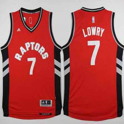 Revolution 30 Raptors #7 Kyle Lowry Red Stitched NBA Jersey