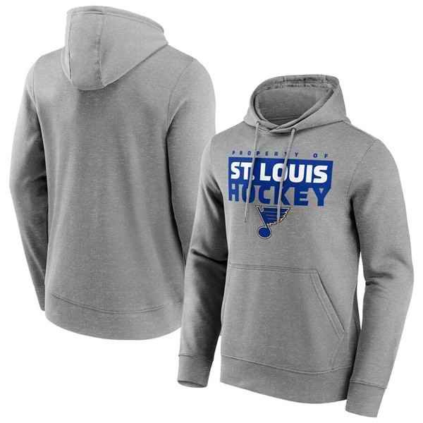 Men's St. Louis Blues Gray Gain Ground Hoodie