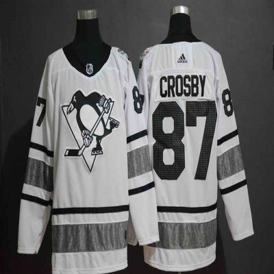 Men's Pittsburgh Penguins #87 Sidney Crosby White 2019 NHL All-Star Game Jersey