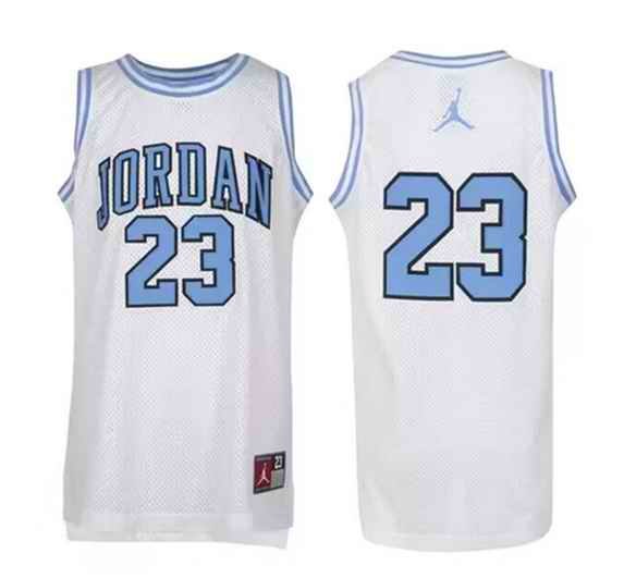 Men's Chicago Bulls #23 Michael Jordan White Stitched Basketball Jersey