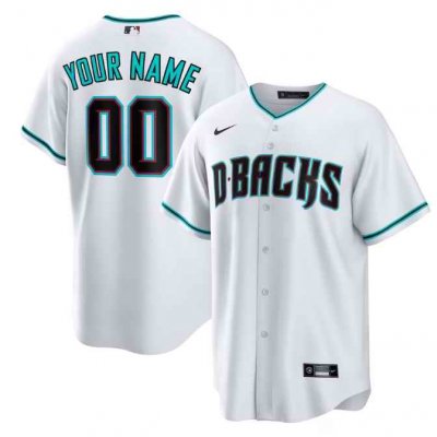 Men's Arizona Diamondbacks ACTIVE PLAYER Custom White Cool Base Stitched Baseball Jersey