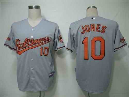 Orioles #10 Adam Jones Grey Cool Base Stitched Youth MLB Jersey