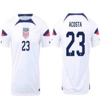 Men's United States #23 Kellyn Acosta White Home Jersey