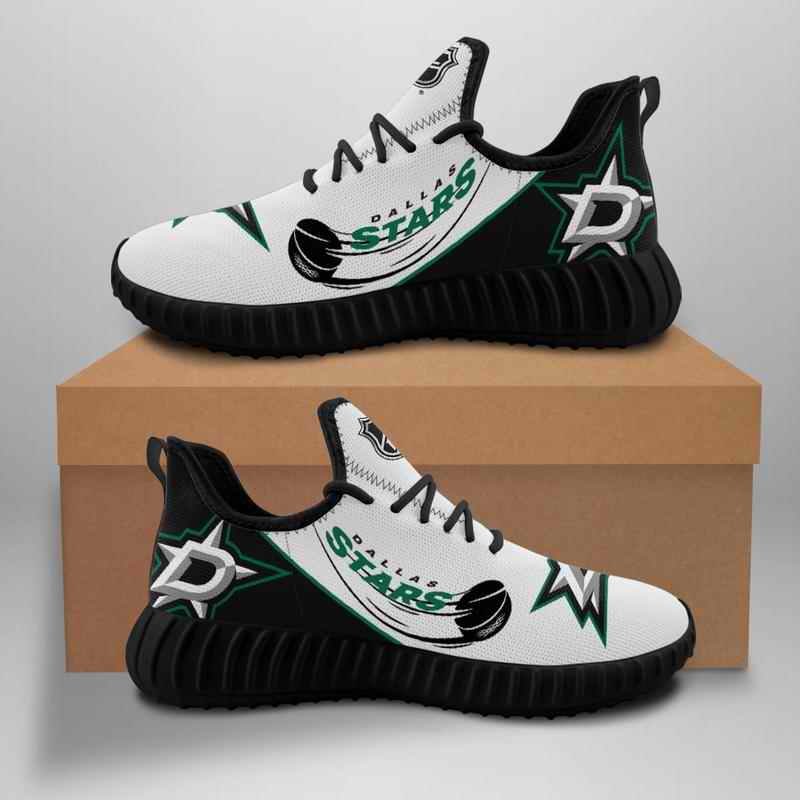 Women's Dallas Stars Mesh Knit Sneakers/Shoes 001